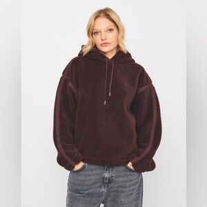 Adidas Women's Originals Premium Essentials Hoodie Dark Brown Pullover Sz Sm NWT